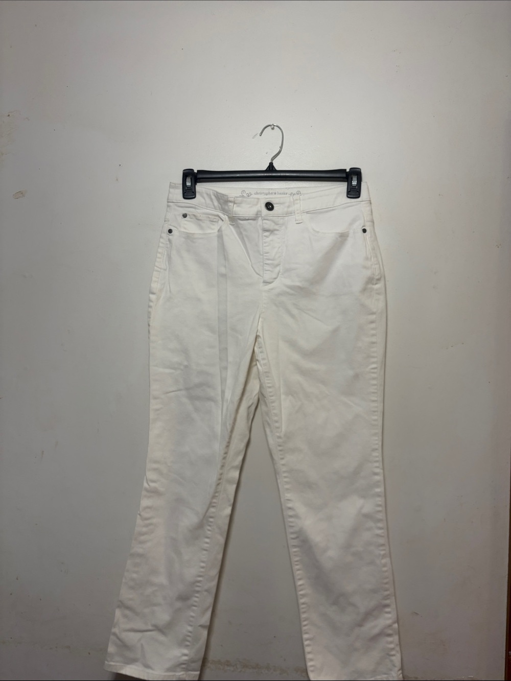 Christopher & Banks Off-White Straight Leg Jeans